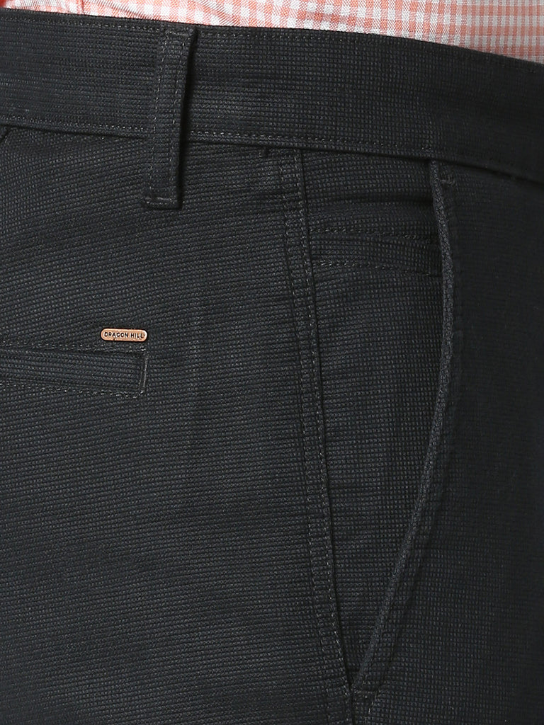 Dark Navy Cotton Trousers