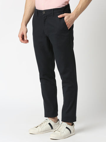 Slim Fit Men Black, Dark Blue Trousers Price in India - Buy Slim Fit Men  Black, Dark Blue Trousers online at Shopsy.in