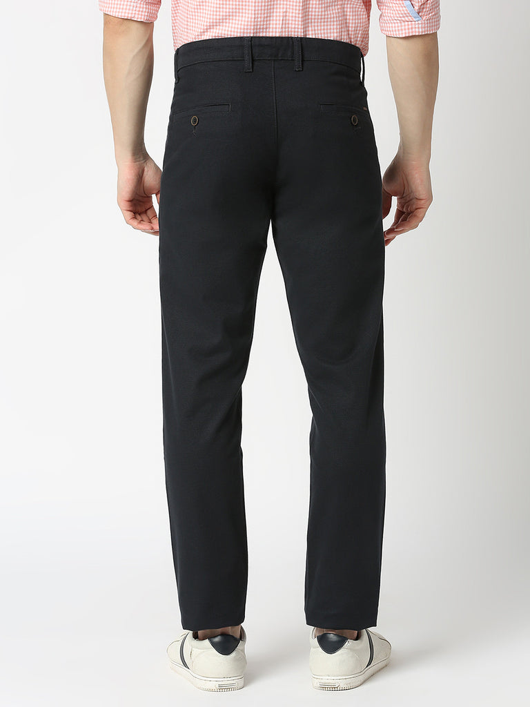 Dark Navy Cotton Trousers