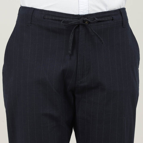 Travel Trouser  Navy with Adjustable Drawstring Waist