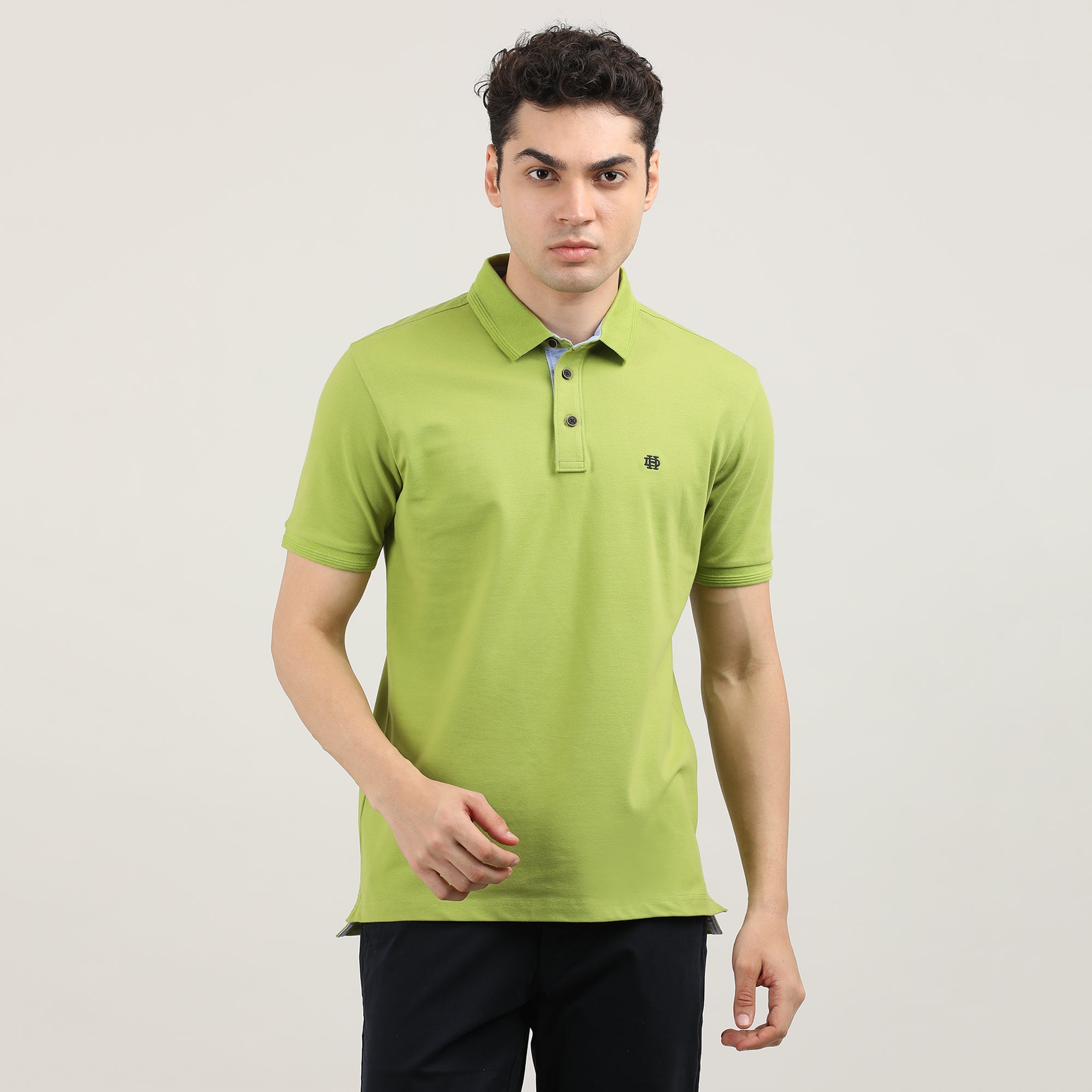 Neon Green Pique Polo T-shirt