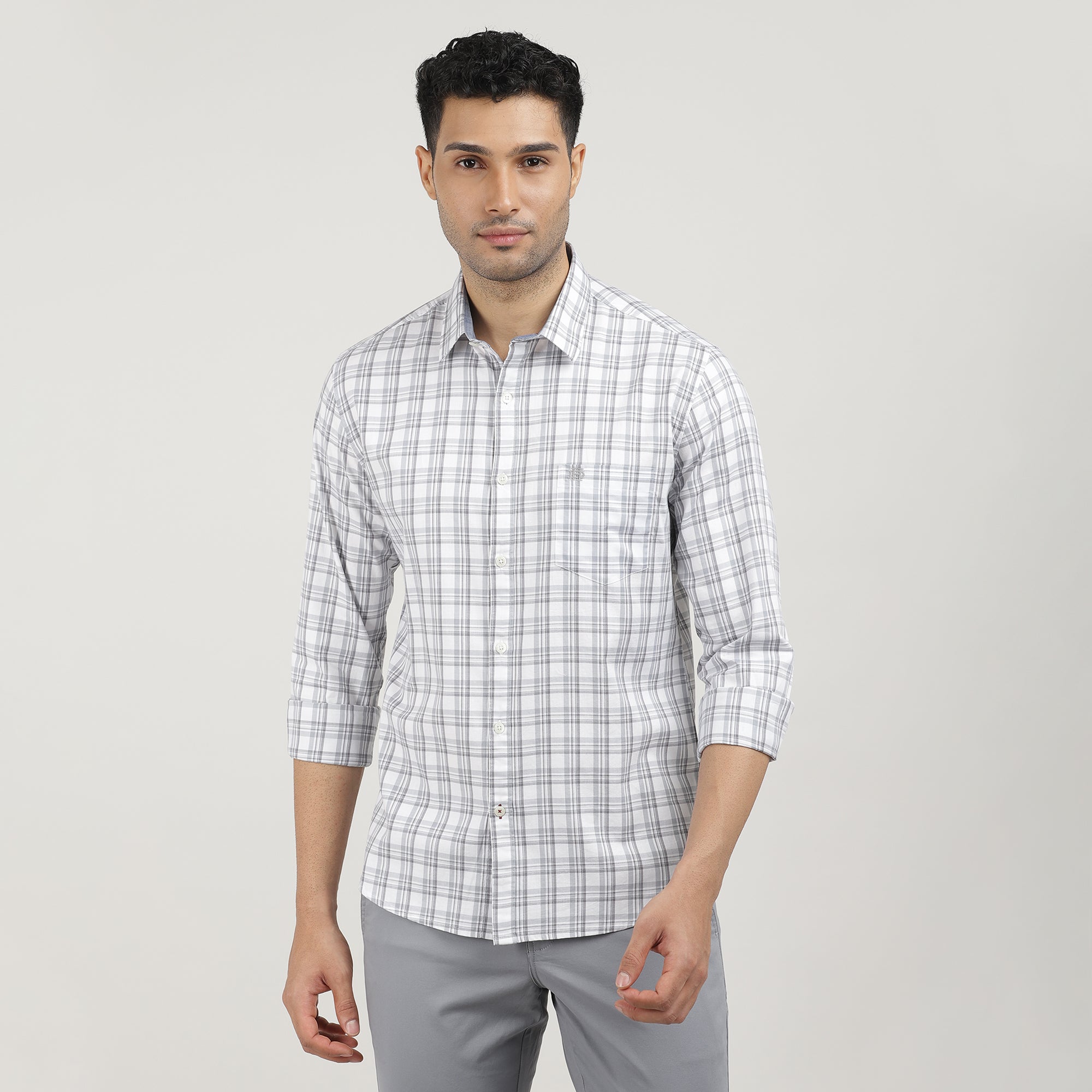 Fern Oxford Checks Shirt With Pocket