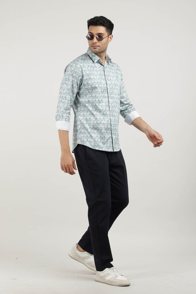 Fern Poplin Printed Shirt