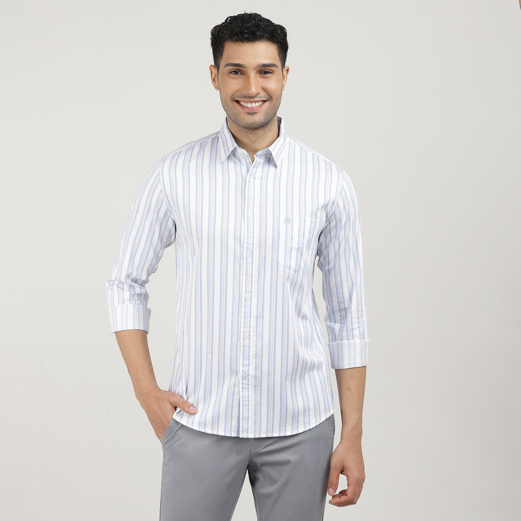 Fawn Oxford Striped Shirt