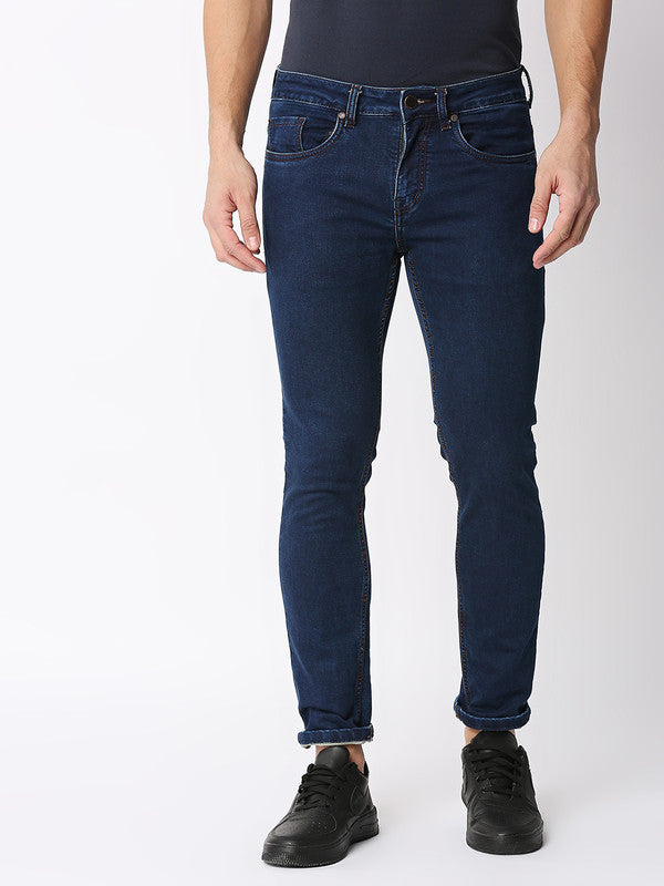 Deep Indigo Blue Stretch Denims