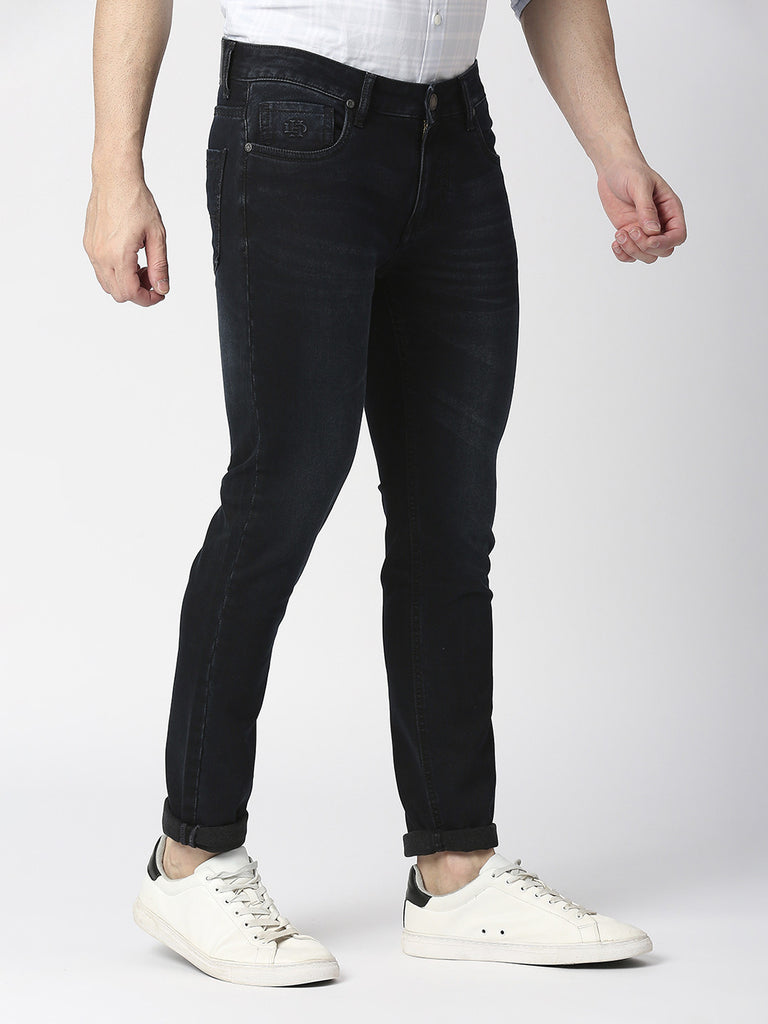 Super Dark Black Slim Straight Denim – Dragon Hill Lifestyle