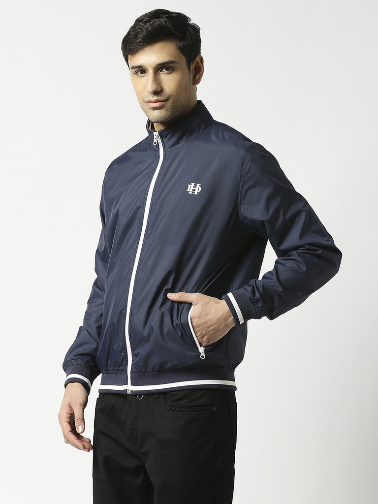 Navy Blue Bomber Jacket