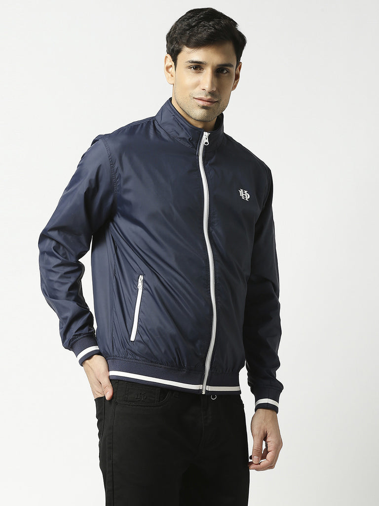 Navy Blue Bomber Jacket