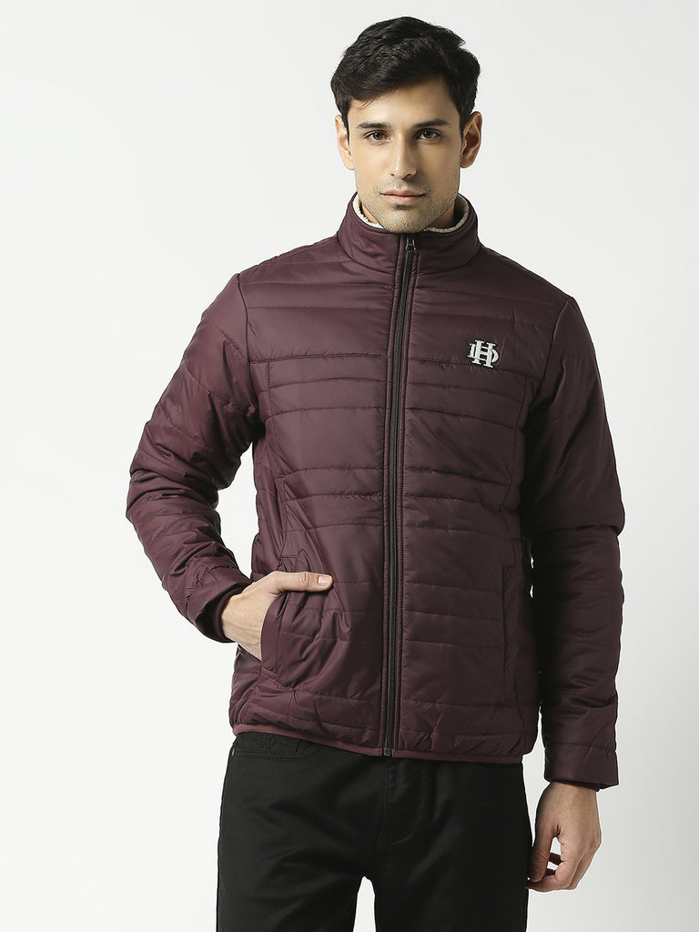 Deep Wine Puffer Jacket