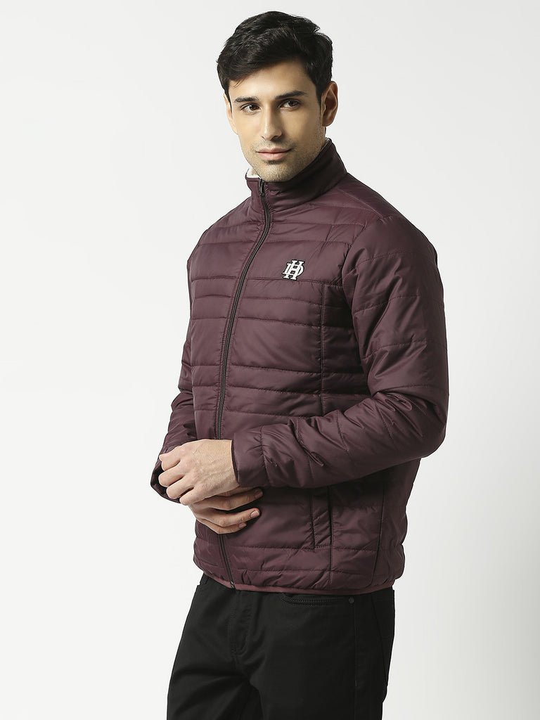 Deep Wine Puffer Jacket