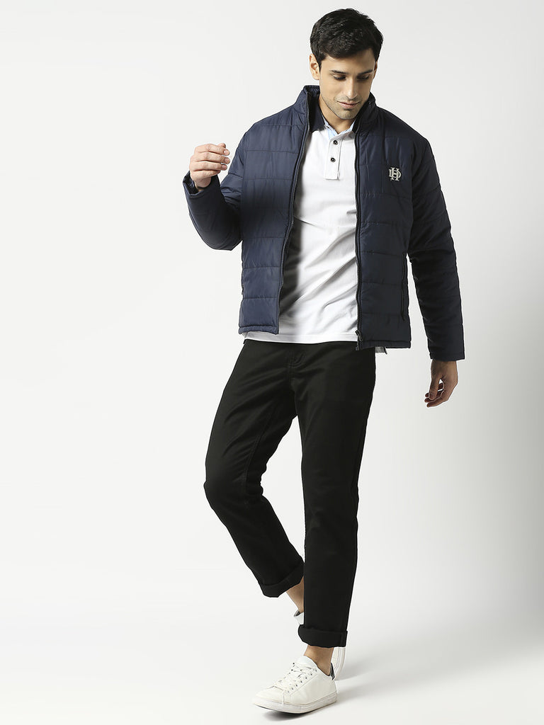 Navy Blue Puffer Jacket